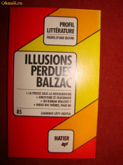 ILLUSIONS PERDUES de BALZAC - ANALIZA CRITICA IN LB. FRANCEZA foto