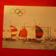 COLITA -An Preolimpic -Yachting 1987 Coasta de Fildes,stamp.