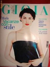 REVISTA MODA GIOIA AUGUST/1997 IN LIMBA ITALIANA foto