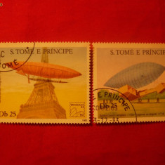 SERIE- ZEPELINE 1983 SAO TOMEsi PRINCIPE,2val.stamp.