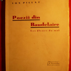 Ion Pillat- Poezii de Baudelaire -Prima editie 1937