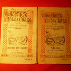2 Brosuri din Colectia - CUNOSTINTE FOLOSITOARE 1922-'24