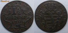 Saxe Gotha Altenburg 1 1/2 pfennig 1760 foto