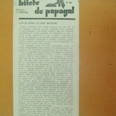 Revista Bilete de papagal nr 322 1929