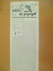 Revista Bilete de papagal nr 304 1929 foto