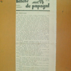 Revista Bilete de papagal nr 296 1929