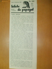 Revista Bilete de papagal nr 206 1928 foto