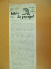 Revista Bilete de papagal nr 434 1929 foto