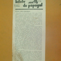 Revista Bilete de papagal nr 316 1929