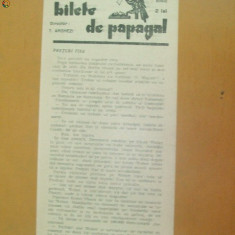 Revista Bilete de papagal nr 288 1929