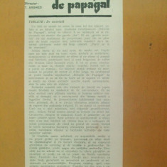 Revista Bilete de papagal nr 370 1929