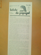 Revista Bilete de papagal nr 294 1929 foto