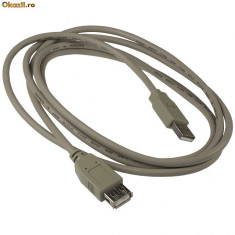 Cablu prelungitor USB 1,2m , USB Tata - USB Mama foto