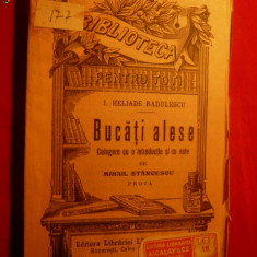 I.H.Radulescu-Bucati Alese - BPT nr.546-547 -Ed.Interbelica, 225 pag