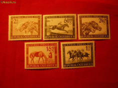 Serie- Marele Premiu Hipic &amp;amp;quot;Austria&amp;amp;quot; 1946 , 5val. foto