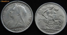 Moneda 1898 VICTORIA DEI GRA BRITT REGINA FID DEF IND IMP foto