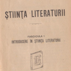 Mihail Dragomirescu / Stiinta Literaturii (editie interbelica)