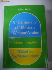 HANS WEHR -dictionar arab -englez foto