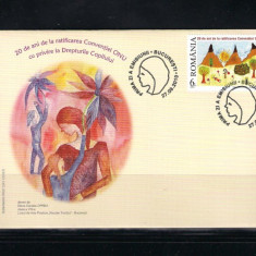 ROMANIA-2010 DREPTURILE COPILULUI + FDC - LP 1879