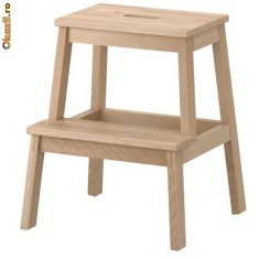 IKEA - BEKVAM taburet cu doua trepte mesteacan foto