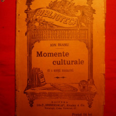 Ion Bianu- Momente Culturale -ed. 1904 -BPT nr. 217-217bis