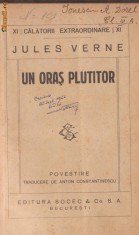 Jules Verne / Un oras plutitor (editie interbelica,ilustrata) foto