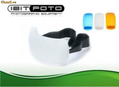 Flash Diffuser Difuzor pt blitz incorporat SLR (pop up flash) - 3 culori foto