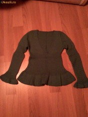 PULOVER MODEL SUPERB, CULOARE VERDE INTENS. SIZE S-M foto