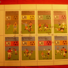 Bloc Fotbal -Campionat Mondial '74 ,Holly Island Scotia ,stamp.