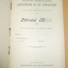 Statutele-Bancei Populare ,,A. Cantacuzino&quot; -Giurgiu-1910