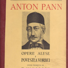 Anton Pann / Opere Alese : Povestea vorbei (editie 1941)
