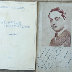 Giorgio de Giacomo , Florile faraonilor , Povestiri , 1934 , cu autograf