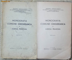 Radulescu , Monografia comunei Chiojdeanca , jud. Prahova , 1940 foto