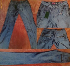 Blue Jeans metalizati fabricati pentru Zara, Turcia, 34, 100lei foto