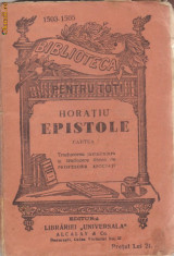 Horatiu / EPISTOLE (editie interbelica, bilingva) foto