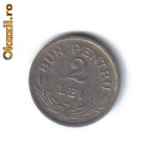 Moneda 2 lei 1924 foto