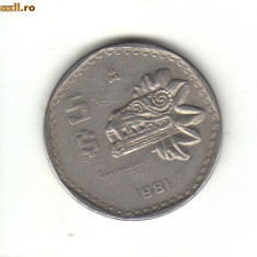 bnk mnd Mexic 5 pesos 1981 vf