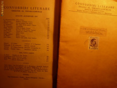 REVISTA &amp;#039;&amp;#039;CONVORBIRI LITERARE&amp;#039;&amp;#039; DIR. A.TZIGARA-SAMURCAS 1937 foto