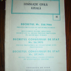 1731 Legislatie civila uzuala Decretul nr.328/1966