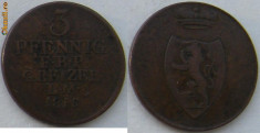 Reuss Obergreiz 3 pfennig 1815 foto