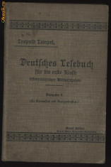 Deutches Telebuch , manual scolar , Viena , 1915 , semnat I. Tonigariu , 1917 foto