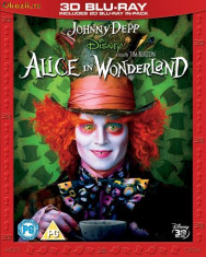 Alice in Wonderland, 3D and 2D Blu-Ray, 2 disc edition foto