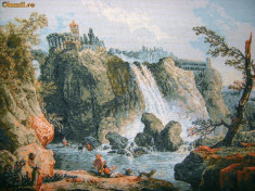 Goblen &amp;amp;quot;Cascada de la Tivoli&amp;amp;quot; - H. Robert foto