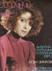 REVISTA MODA in limba rusa ( fara tipare) nr. 9/1988 foto