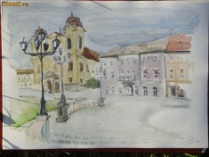 Acuarela - Timisoara Piata Unirii foto