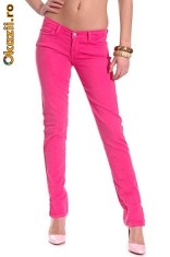 Pantaloni Skinny Roz Pink foto