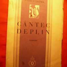 GEORGE LESNEA - CANTEC DEPLIN - Versuri - 1934- I Editie