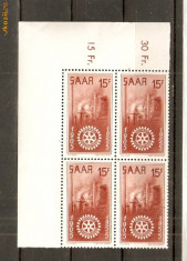 Timbre Saar 1955/*358 &amp;amp;quot;ROTARY&amp;amp;quot; International - 50 ani foto