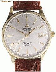 Ceas Atlantic SeaGold Automatic, aur 14k foto