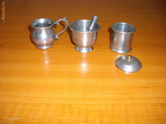 MINIATURI ZINC ( MOJAR , CARAFE) foto